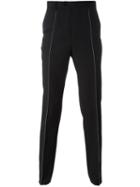 Maison Margiela Stitch Detail Tailored Trousers, Men's, Size: 52, Black, Cotton/viscose/mohair/virgin Wool