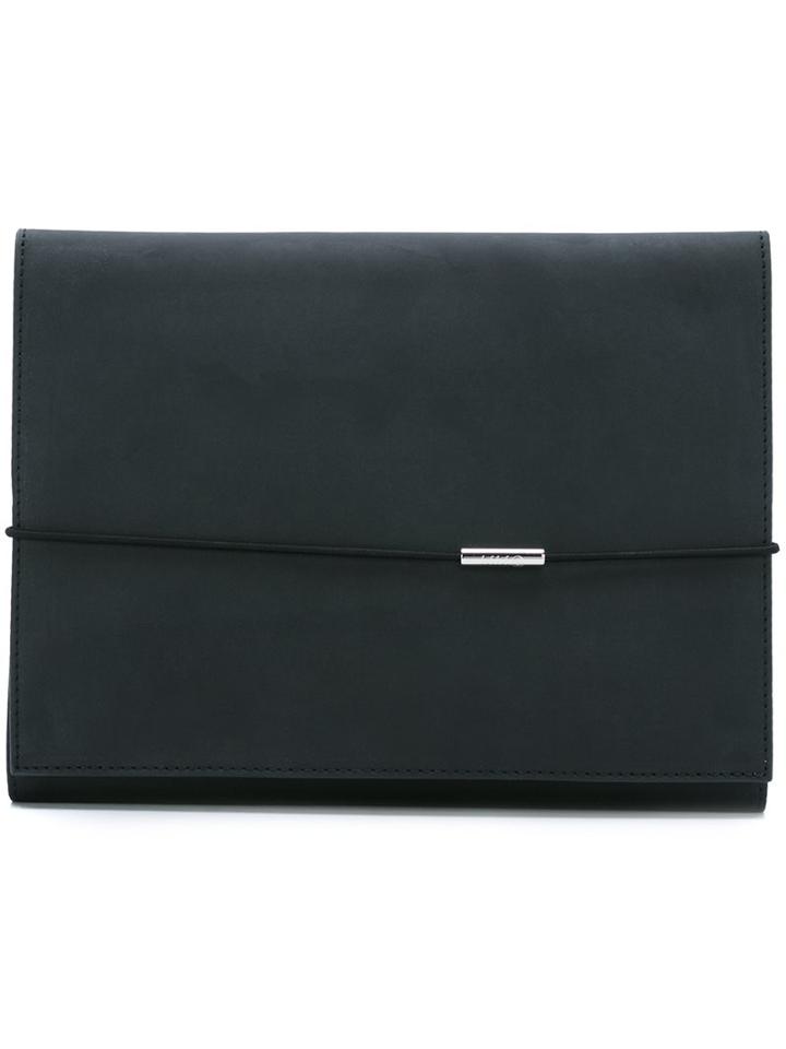Mm6 Maison Margiela Flat Clutch Bag, Women's, Black
