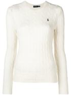 Polo Ralph Lauren Logo Patch Sweater - White