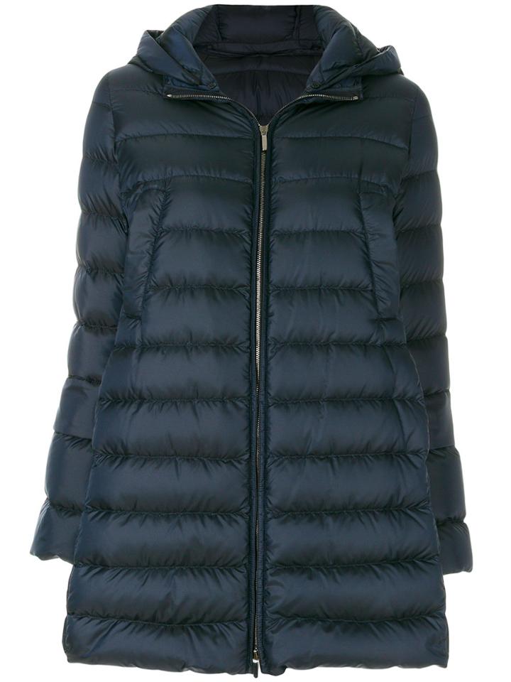 's Max Mara Hooded Puffer Coat - Blue