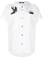 Karl Lagerfeld Captain Karl Patch Shirt - White