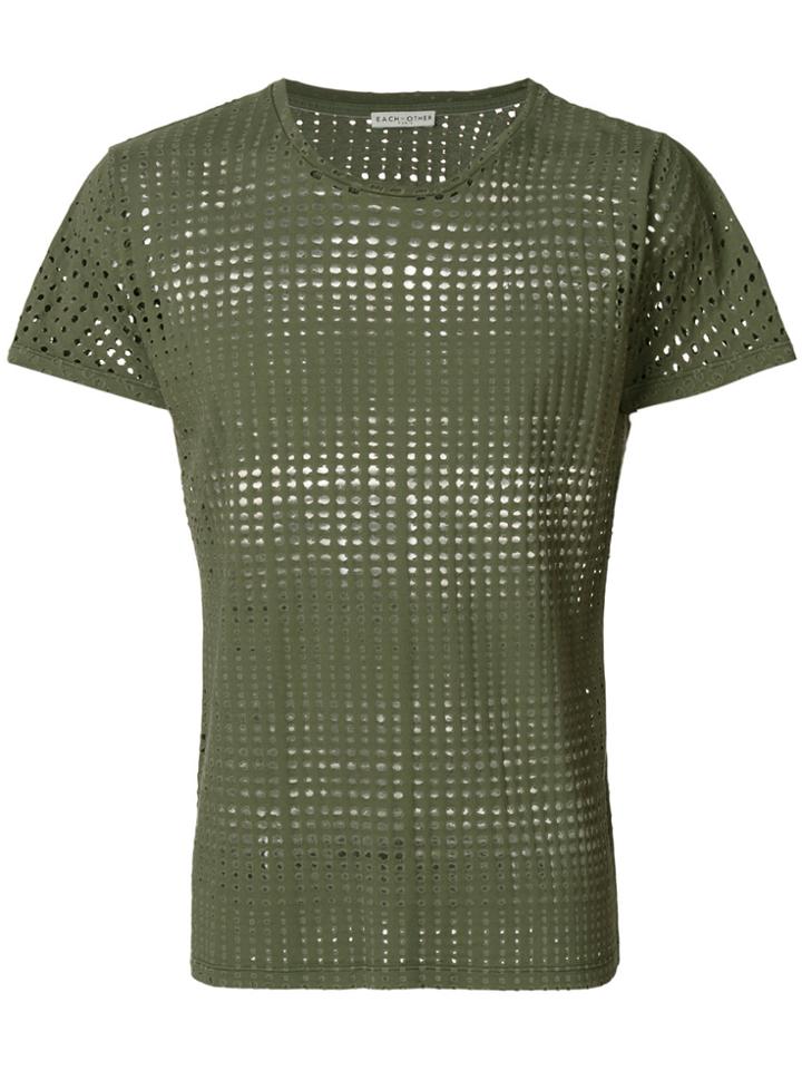 Each X Other Crew-neck Mesh T-shirt - Green