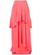 Sies Marjan Layered Ruffle Skirt - Pink & Purple