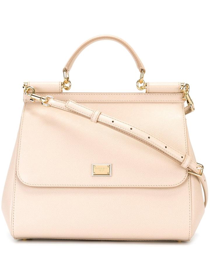 Dolce & Gabbana Large 'sicily' Tote - Pink & Purple