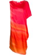 Poiret Asymmetrical Dress - Orange