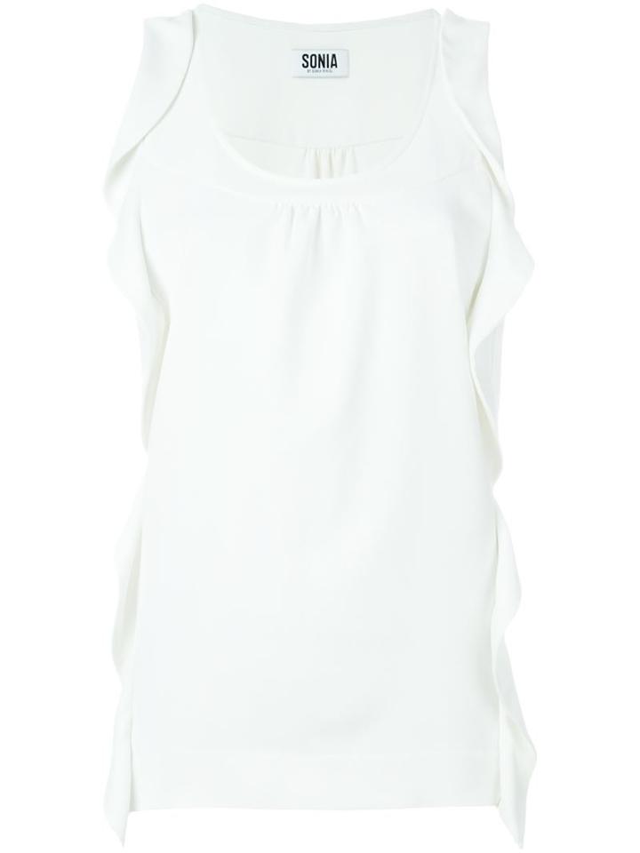Sonia By Sonia Rykiel Ruffled Detail Sleeveless Top