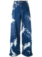 Dsquared2 Splash Effect Jeans, Women's, Size: 36, Blue, Cotton/spandex/elastane