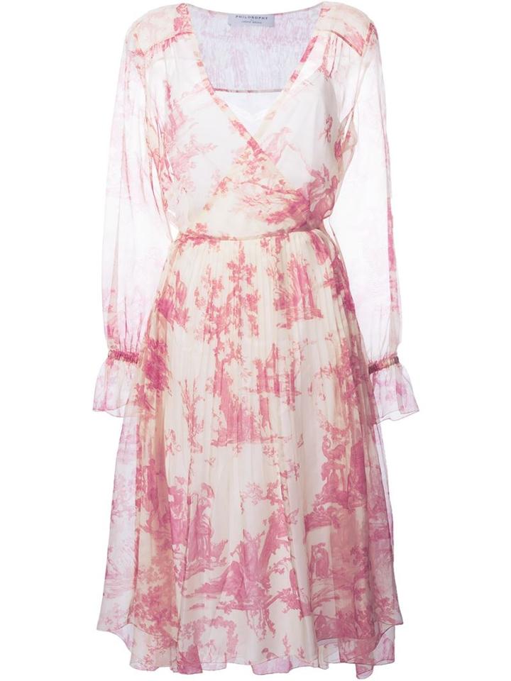 Philosophy Di Lorenzo Serafini Floral Print Pleat Dress
