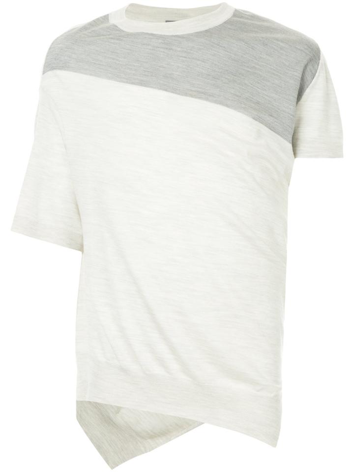 Lanvin Two-tone Twisted Jumper - Grey