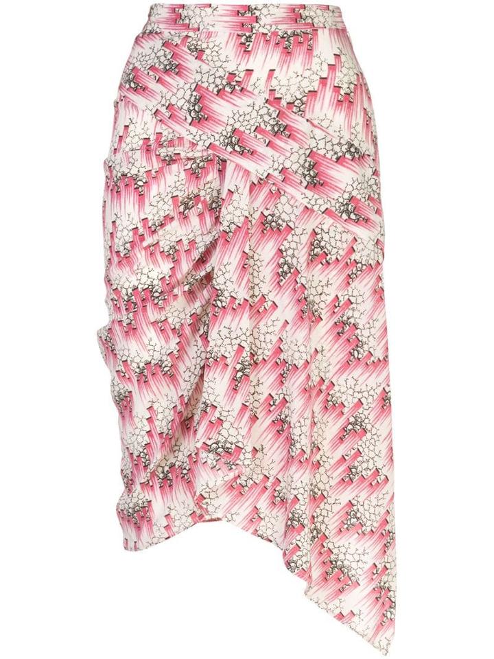 Isabel Marant Printed Gathered Detail Skirt