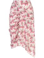 Isabel Marant Printed Gathered Detail Skirt