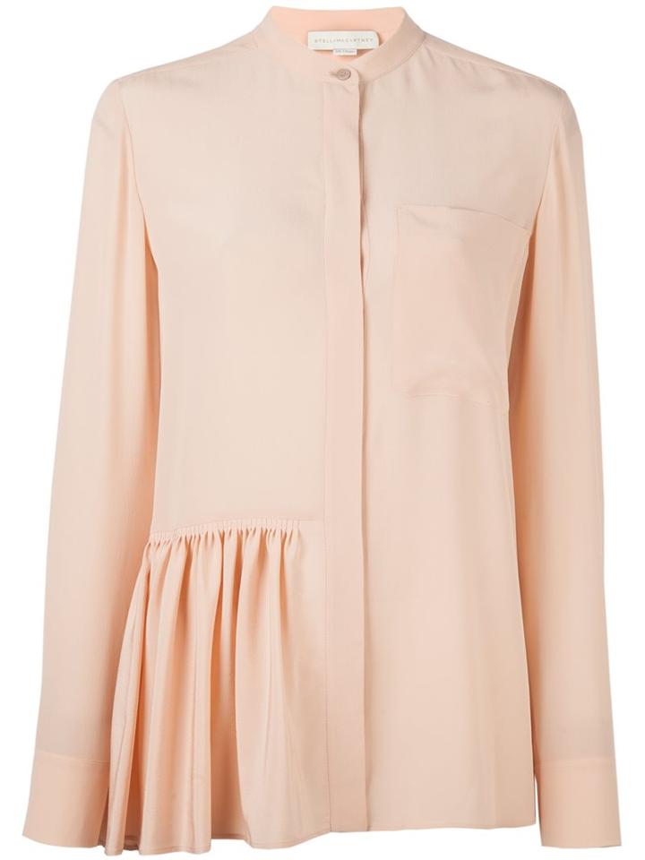 Stella Mccartney Skirted Detail Shirt, Women's, Size: 36, Pink/purple, Silk