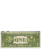 Moschino Dollar Bill Clutch Bag - Green