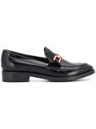 Geox Classic Buckle Loafers - Black