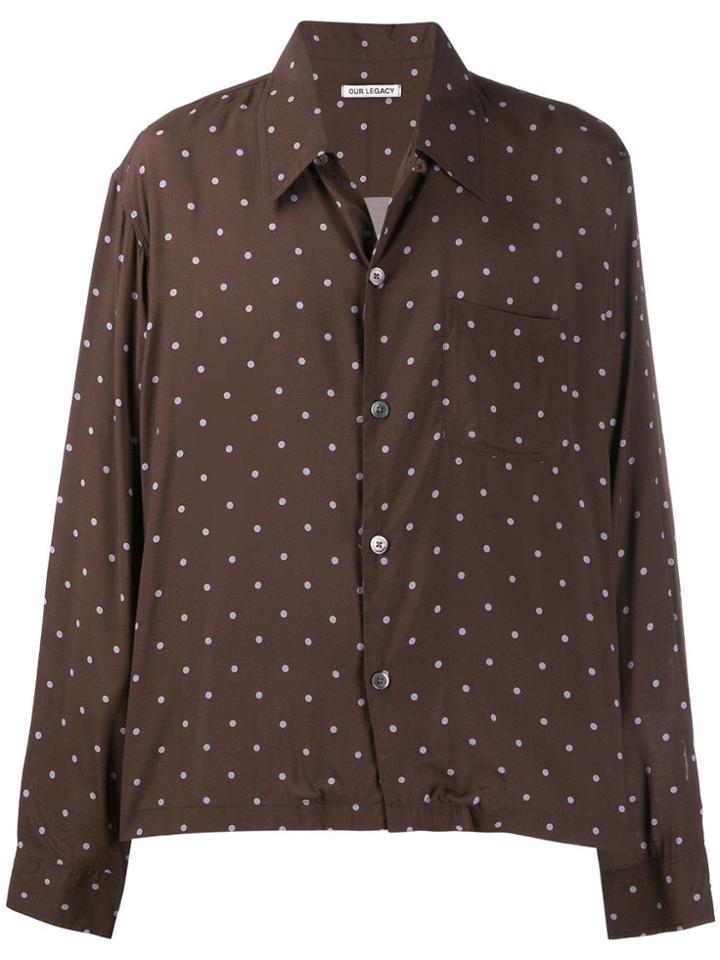 Our Legacy Polka-dot Shirt - Brown