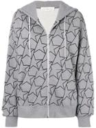 Golden Goose Deluxe Brand Star Print Zipped Hoodie - Grey