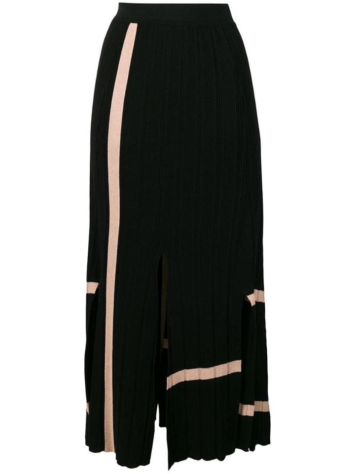 Loewe Knitted Maxi Skirt - Black