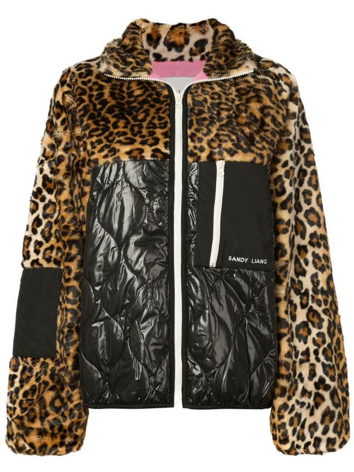 Sandy Liang Dean Fleece Jacket - Black