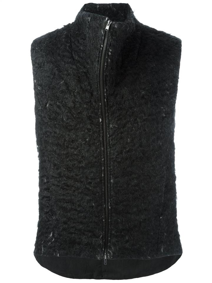 Lost & Found Ria Dunn Funnel Neck Vest, Men's, Size: Medium, Grey, Mohair/virgin Wool