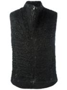 Lost & Found Ria Dunn Funnel Neck Vest, Men's, Size: Medium, Grey, Mohair/virgin Wool