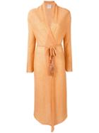 Forte Forte Long Belted Cardigan - Yellow & Orange