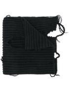 Diesel Distressed Scarf - Black