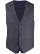 Tagliatore Brian Fitted Waistcoat - Blue