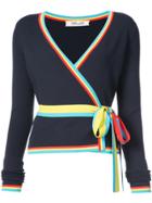 Diane Von Furstenberg Long-sleeve Wrap Cardigan - Blue