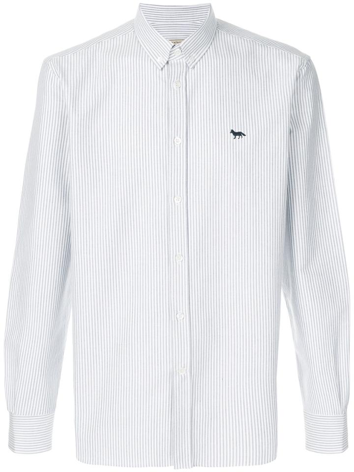 Maison Kitsuné Striped Classic Shirt - White