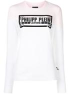 Philipp Plein Logo Sweatshirt - White