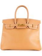 Hermès Vintage Courchevel Birkin 35 Bag, Women's, Nude/neutrals