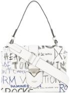 Moschino Graffiti Shoulder Bag - White