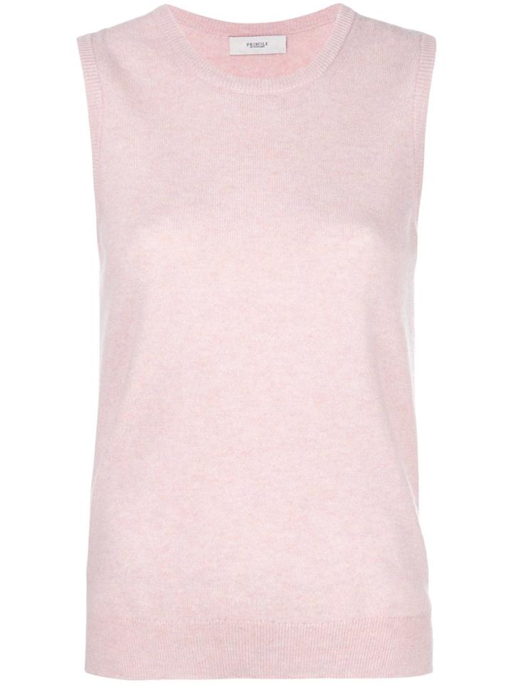 Pringle Of Scotland Sleeveless Fitted Sweater - Pink