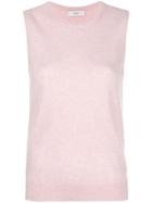 Pringle Of Scotland Sleeveless Fitted Sweater - Pink