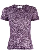 Nanushka Graphic Print T-shirt - Purple