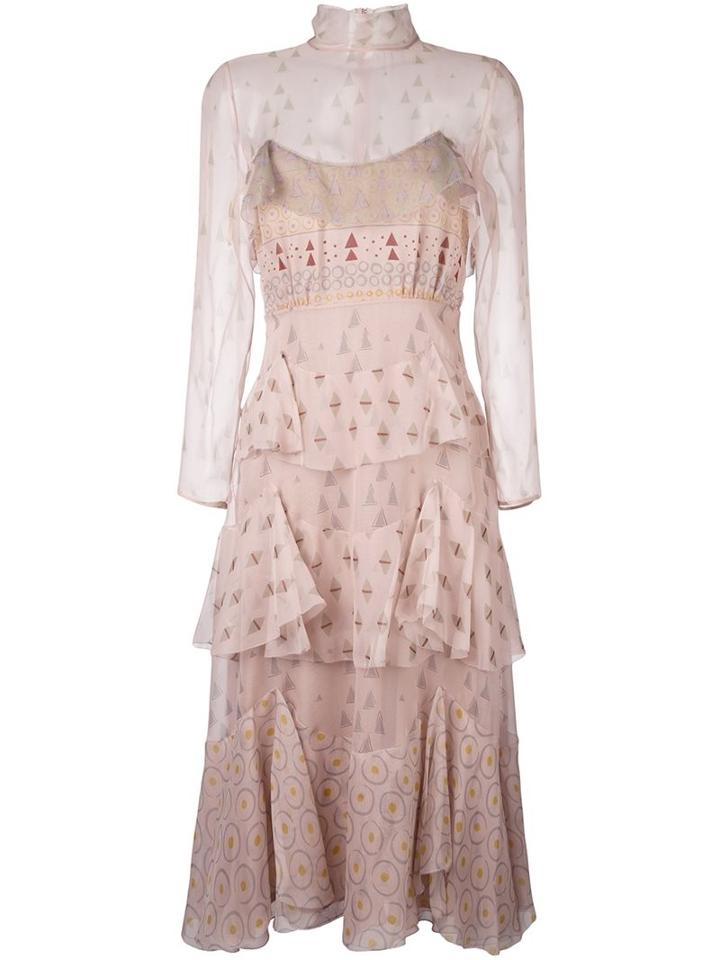 Valentino Tiered Midi Dress
