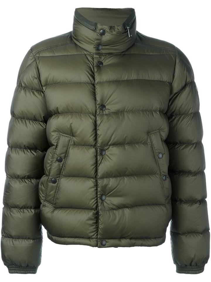 Moncler 'boris' Padded Jacket, Men's, Size: 2, Green, Polyamide/feather Down