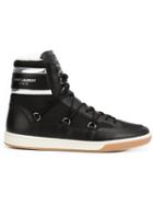 Saint Laurent California Ski Hi-top Sneakers, Men's, Size: 41, Black, Leather/rubber