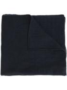 Officine Generale Classic Scarf, Men's, Blue, Wool