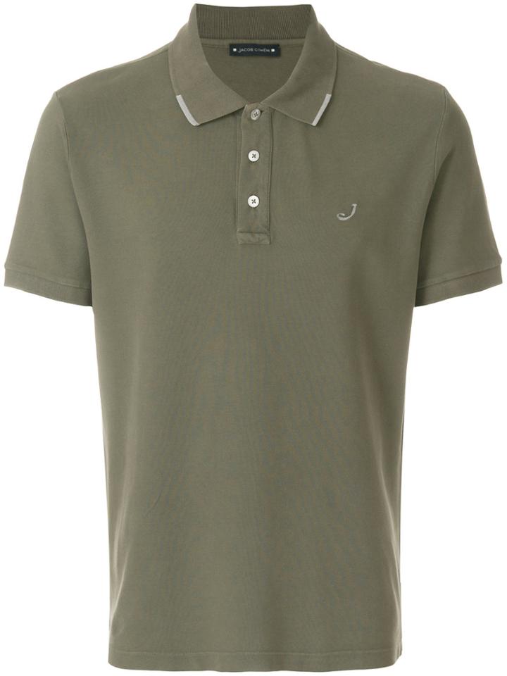 Jacob Cohen Logo Patch Polo Shirt - Green