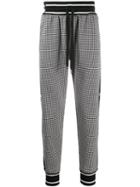 Dolce & Gabbana Houndstooth Track Pants - Black