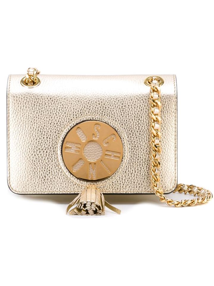 Moschino Logo Disc Shoulder Bag