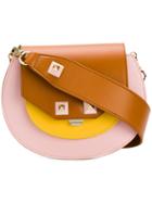 Salar Layered Flap Shoulder Bag - Multicolour