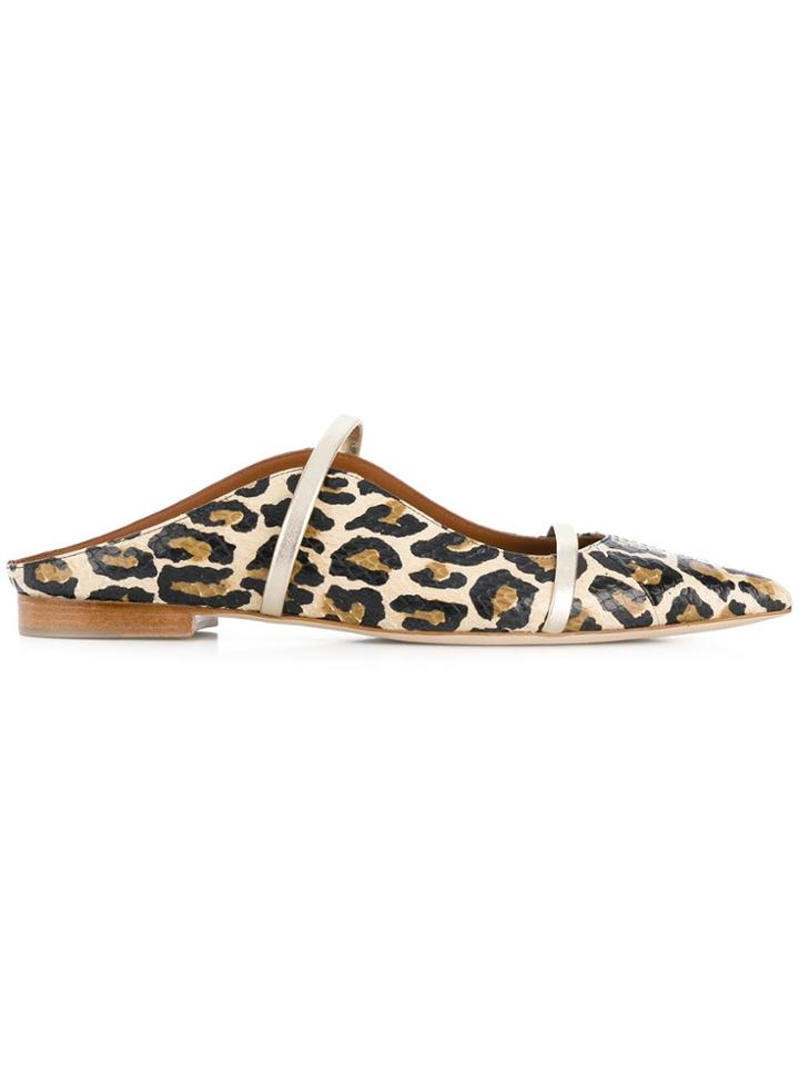Malone Souliers Maureene Pointed Strap Mules - Neutrals