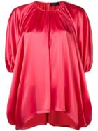 Gianluca Capannolo Short-sleeve Flared Blouse - Pink