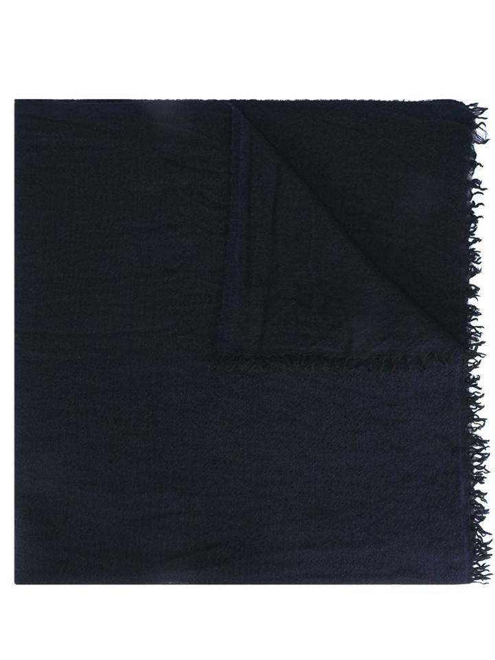 Faliero Sarti 'danas' Scarf, Adult Unisex, Blue, Silk/cashmere