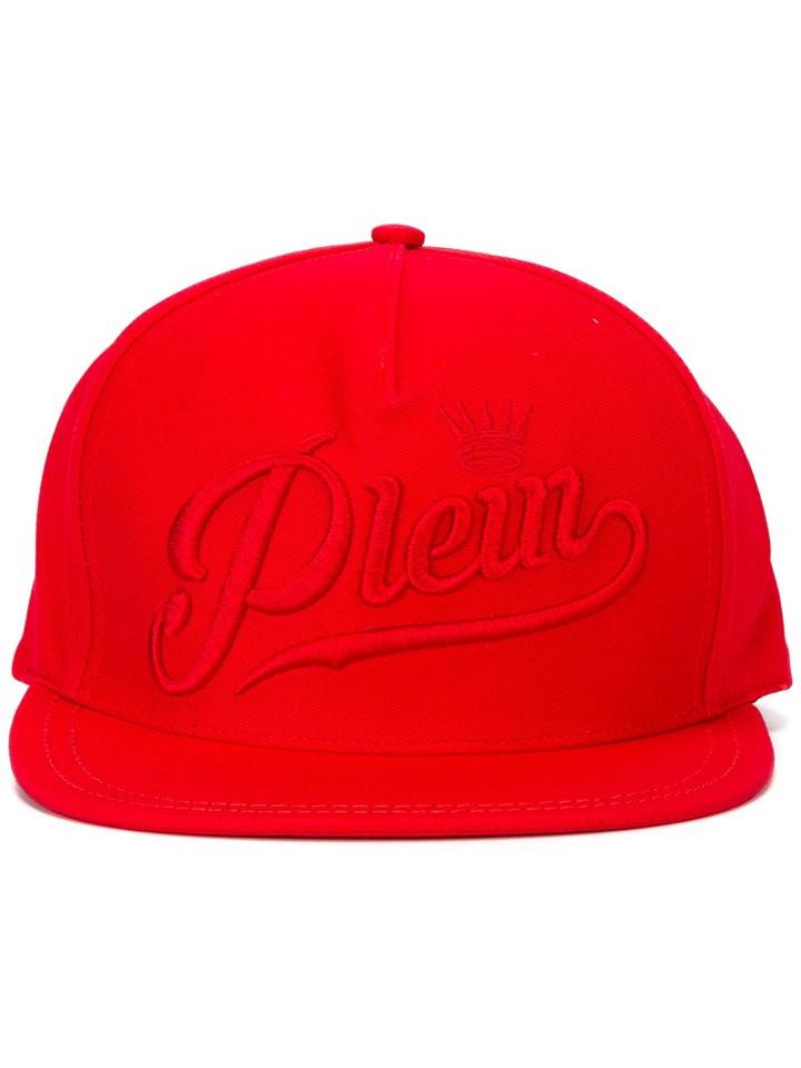 'miri' Cap, Men's, Red, Cotton/polyester, Philipp Plein