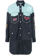 Diesel Black Gold Studded Shirt Jacket - Blue