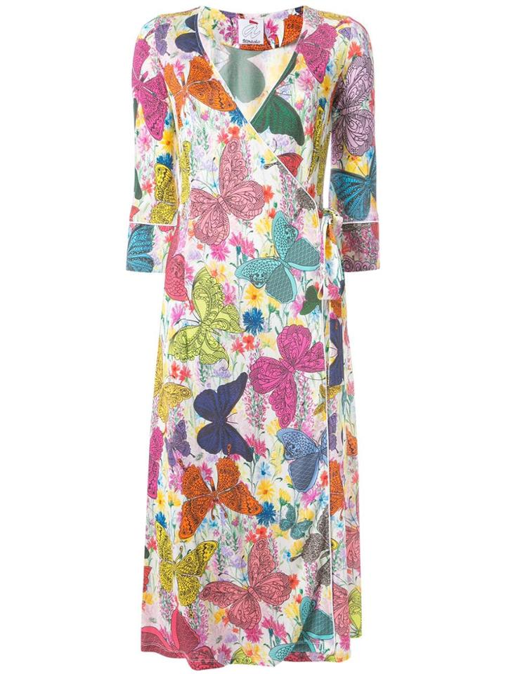 Ultràchic Butterfly Print Dress - Multicolour