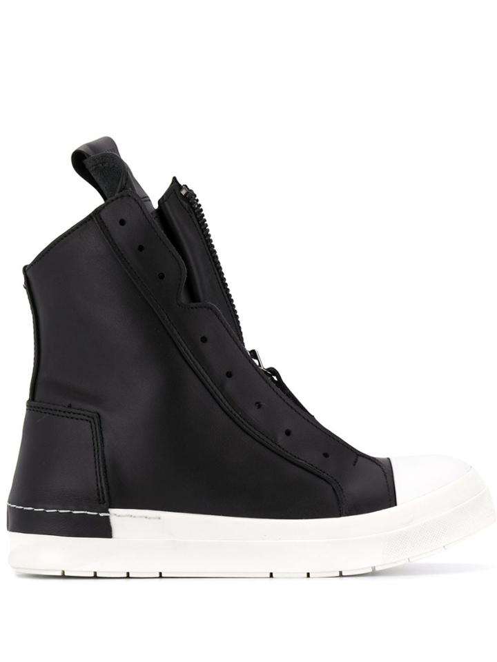 Cinzia Araia Alta Double-zip Sneakers - Black